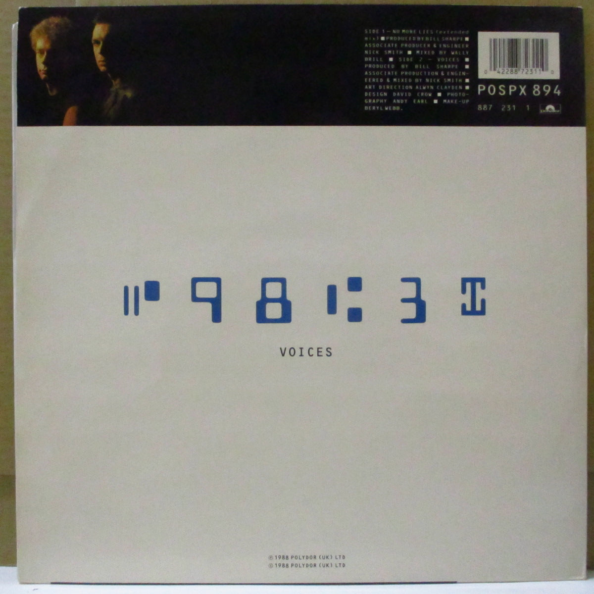 SHARP & NUMAN (シャープ・アンド・ニューマン) - No More Lies - Extended Mix (UK オリジナル 12")