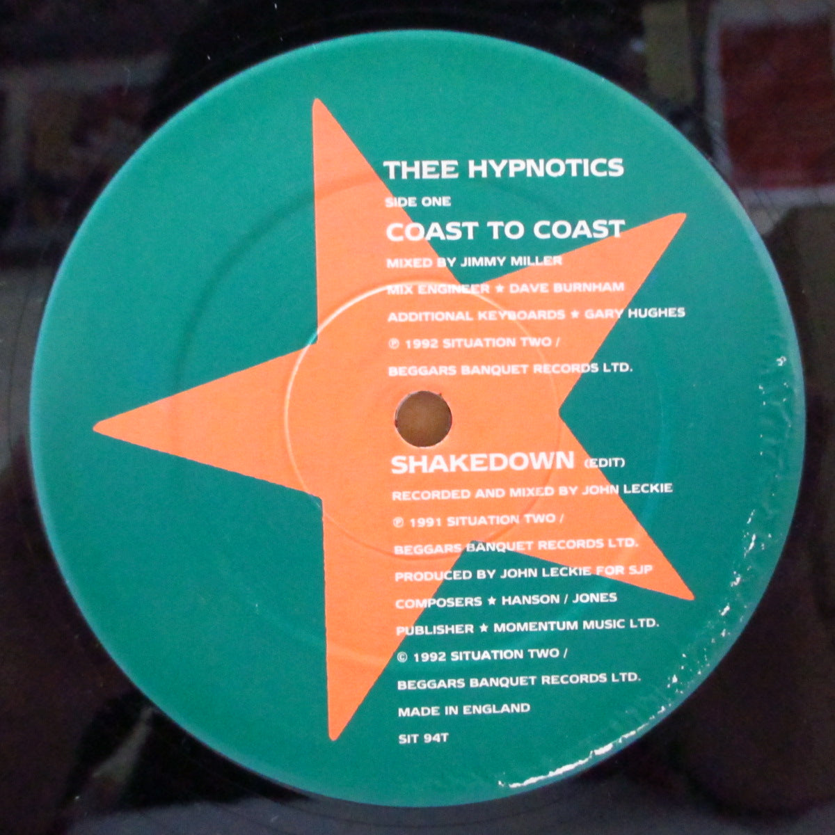 HYPNOTICS, THEE (ジー・ヒプノティクス) - Coast To Coast +2 (UK オリジナル 12")