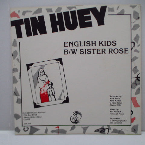 TIN HUEY (ティン・ヒューイ) - English Kids / Sister Rose (US オリジナル 7"+光沢固紙ジャケ)