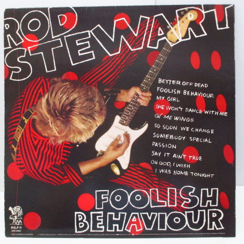 ROD STEWART (ロッド・スチュワート) - Foolish Behaviour (UK オリジナル LP+Inner,Poster)