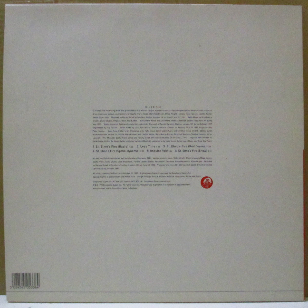 UILAB (UI + Stereolab) (ウーイーラブ (ウーイー + ステレオラブ)) - Fires (UK オリジナル 12")