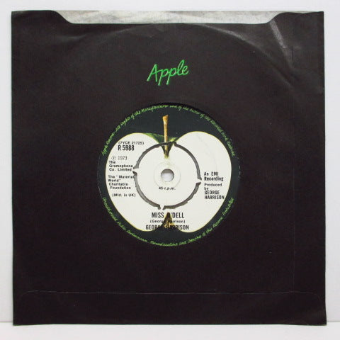 GEORGE HARRISON (ジョージ・ハリスン) - Give Me Love (UK オリジナル「薄アップル」ラベ 7"+カンパニースリーブ)