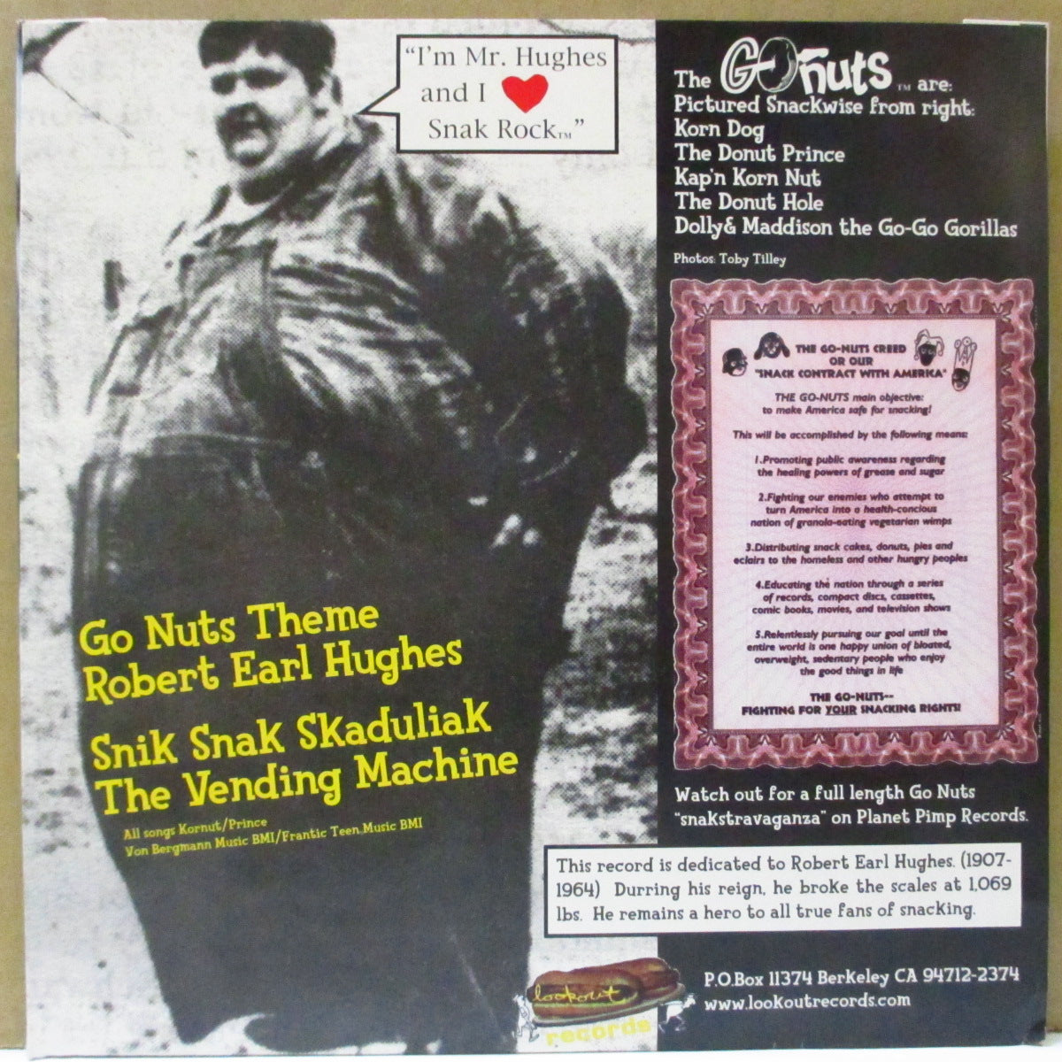 GO-NUTS, THE (ザ・ゴーナッツ) - Robert Earl Hughes +3 (US Orig.7")