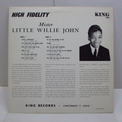LITTLE WILLIE JOHN (リトル・ウィリー・ジョン) - Mister Little Willie John (US:80's STEREO Reissue Black Label)