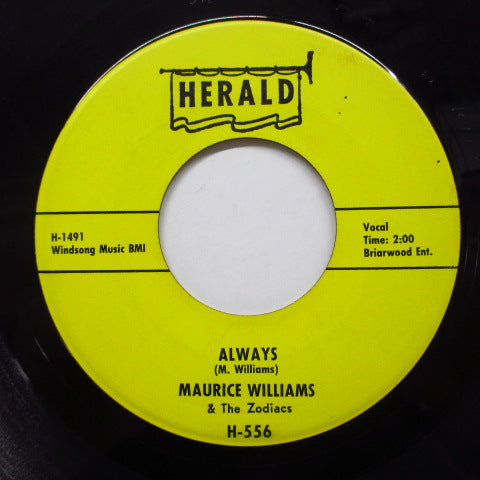 MAURICE WILLIAMS & THE ZODIACS - Always / I Remember (Orig)