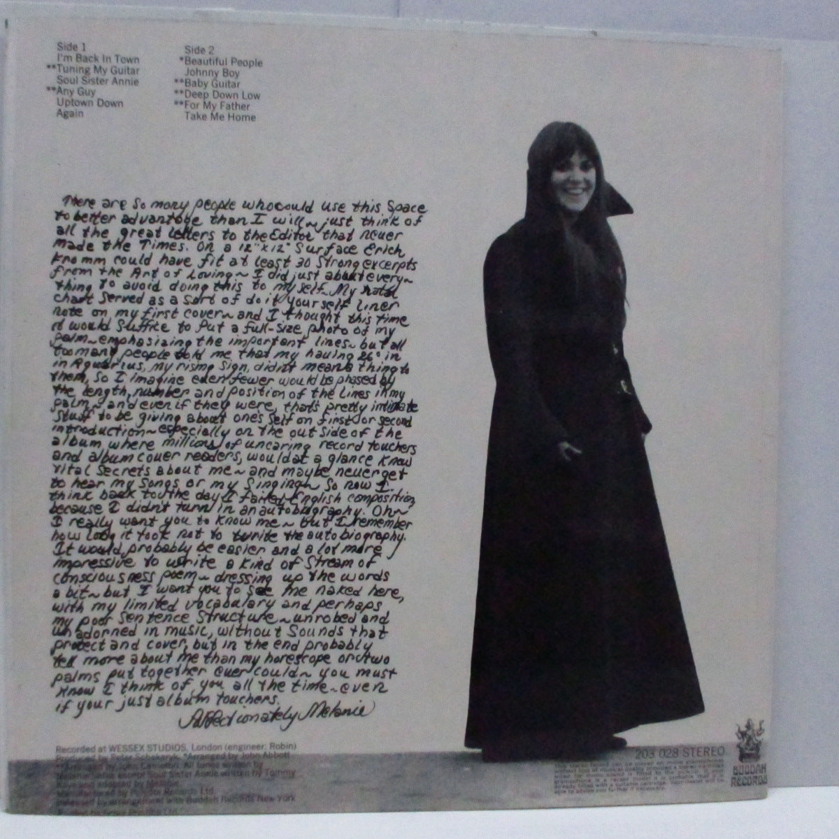 MELANIE (メラニー) - Affectionately Melanie (UK Orig.LP/CS)