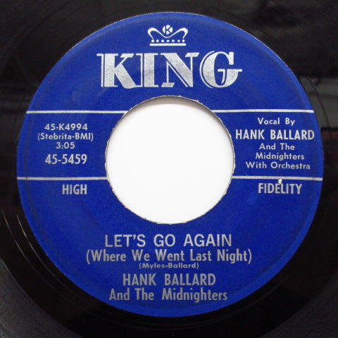 HANK BALLARD & THE MIDNIGHTERS - Let's Go Again / Deep Blue Sea