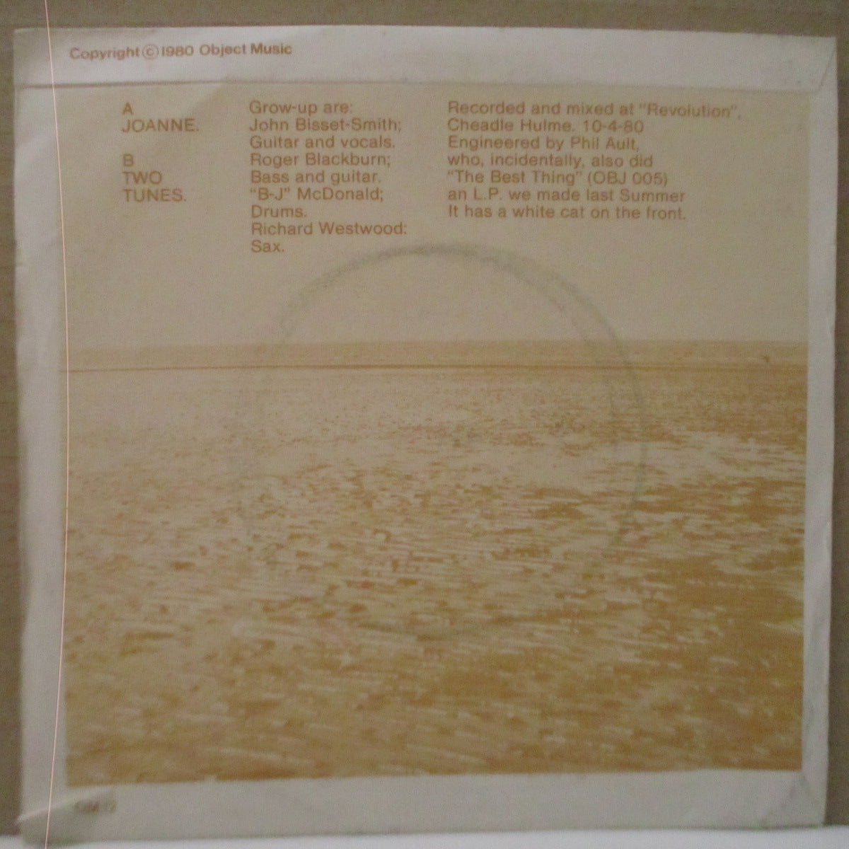 GROW-UP - Joanne +4 (UK Orig.7")