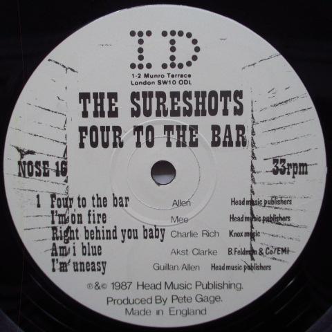 SURESHOTS (シュアショッツ) - Four To The Bar (UK '87 Reissue LP)