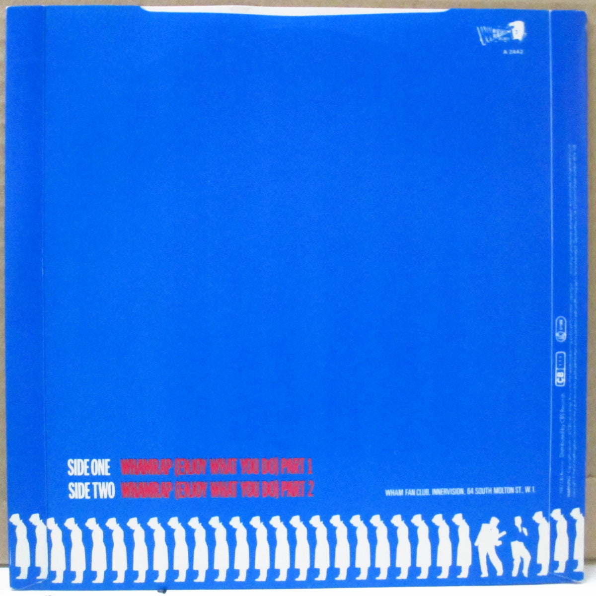 WHAM! (ワム!) - Wham Rap - Enjoy What You Do - U.S. Re-Mix. Parts 1 & 2 (UK '83 再発 7インチ+光沢タイトルジャケ)