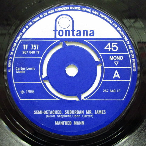 MANFRED MANN - Semi-Detached, Suburban Mr.James