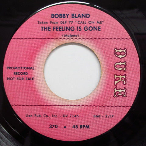 BOBBY BLAND - I Can't Stop Singing (Promo)