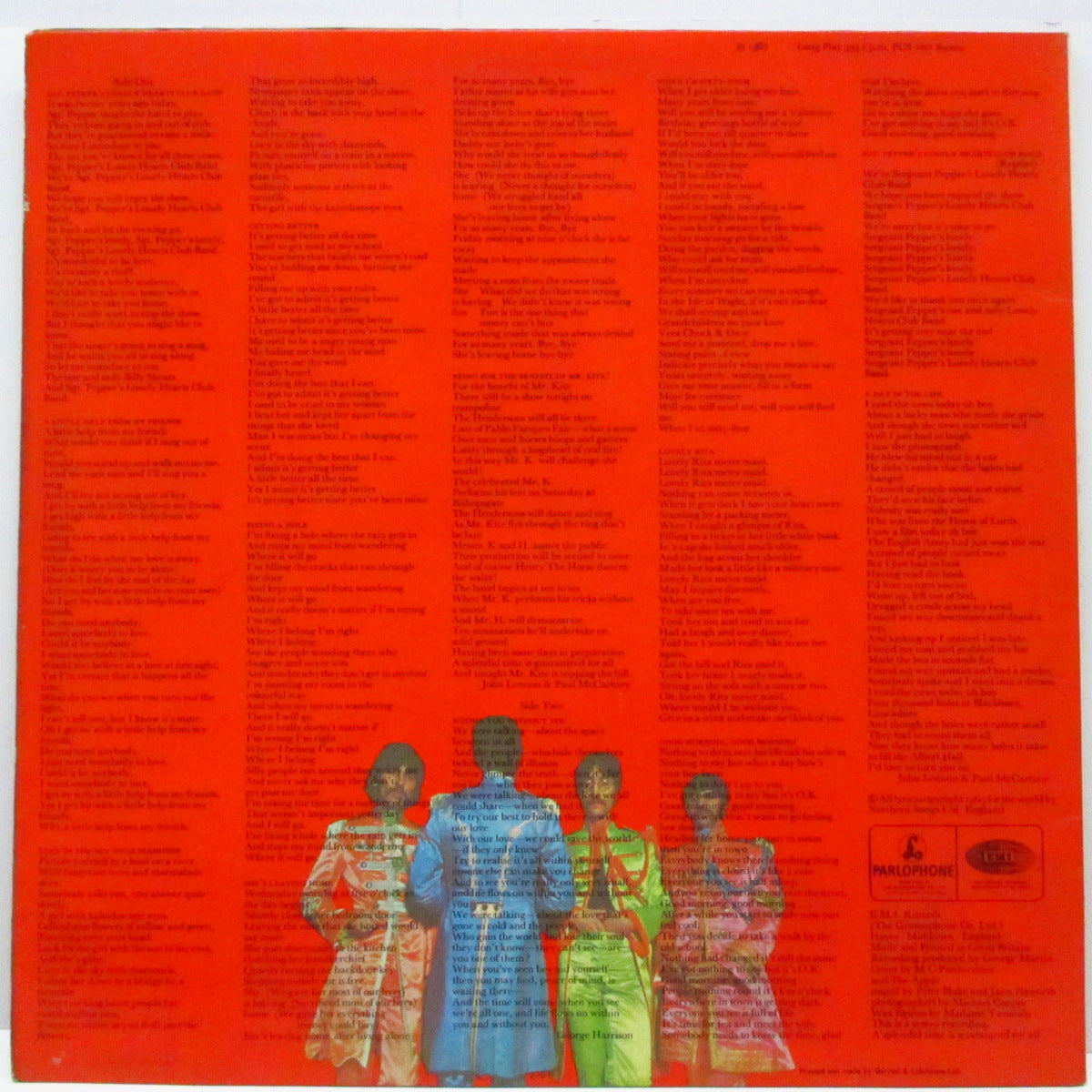 BEATLES (ビートルズ) - Sgt.Peppers Lonely Hearts Club Band (UK 70's 再発 EMI Rim 2xEMI ロゴラベ「ステレオ」LP+インサート/CGS)
