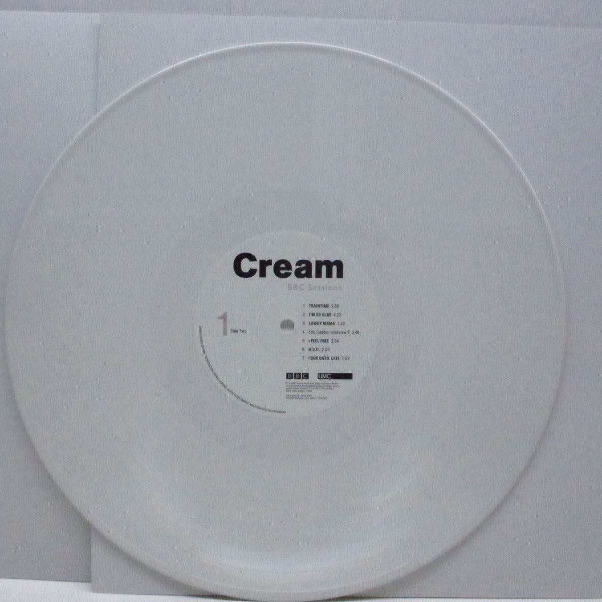 CREAM (クリーム) - BBC Sessions (EU 限定再発「ホワイト&クリーム・ヴァイナル」2xLP/ナンバリング入り見開ジャケ)