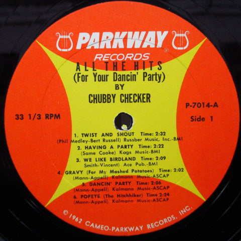 CHUBBY CHECKER (チャビー・チェッカー) - All The Hits (For Your Dancin' Party) (US Orig.Mono LP)