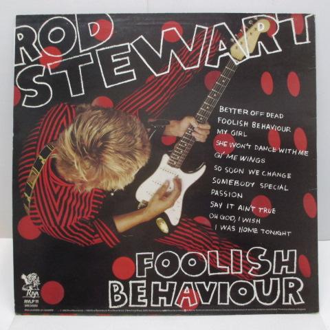 ROD STEWART (ロッド・スチュワート) - Foolish Behaviour (UK Orig.LP+Inner/No Poster)