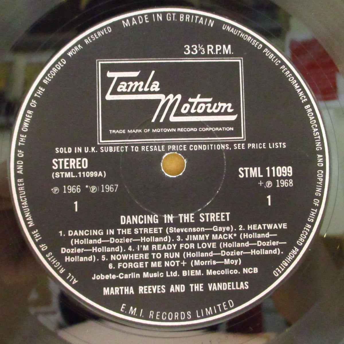 MARTHA & THE VANDELLAS (マーサ&ヴァンデラス) - Dancing In The Street (UK '69 Orig.Stereo LP/CFS)