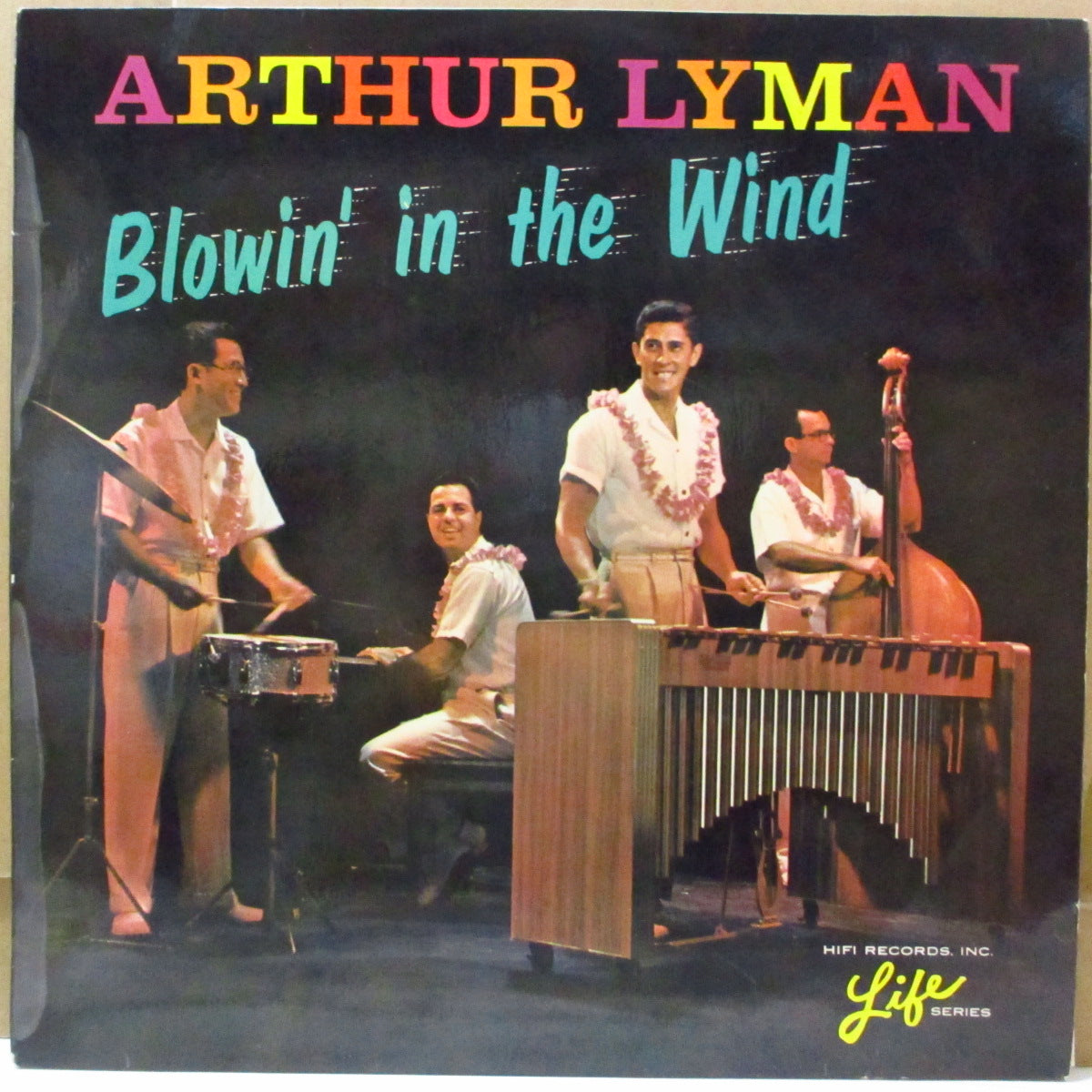 ARTHUR LYMAN (アーサーライマン) - Blowin' In The Wind (UK オリジナル・ステレオ LP/両面コーティング・ジャケ)