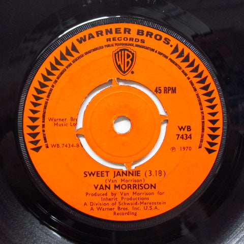 VAN MORRISON (ヴァン・モリソン) - Domino / Sweet Jannie (UK Orig.)