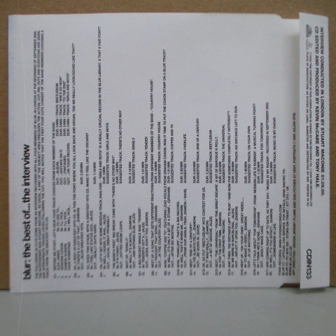 BLUR-The Best Of ... The Interview (UK Promo.CD)