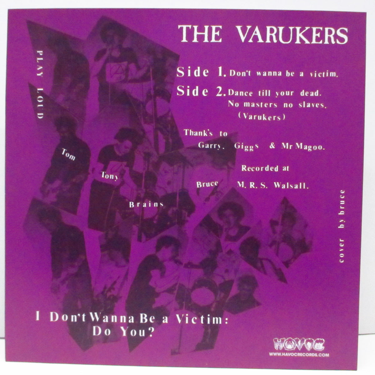 VARUKERS, THE (ザ・ヴァルカーズ) - I Don't Wanna Be A Victim! (US '16年再発 7"/HC 7059)