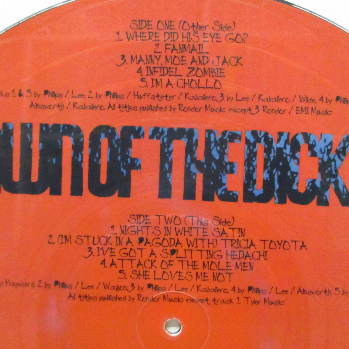 DICKIES, THE (ディッキーズ) - Dawn Of The Dickies (UK '01 再発ピクチャー LP)