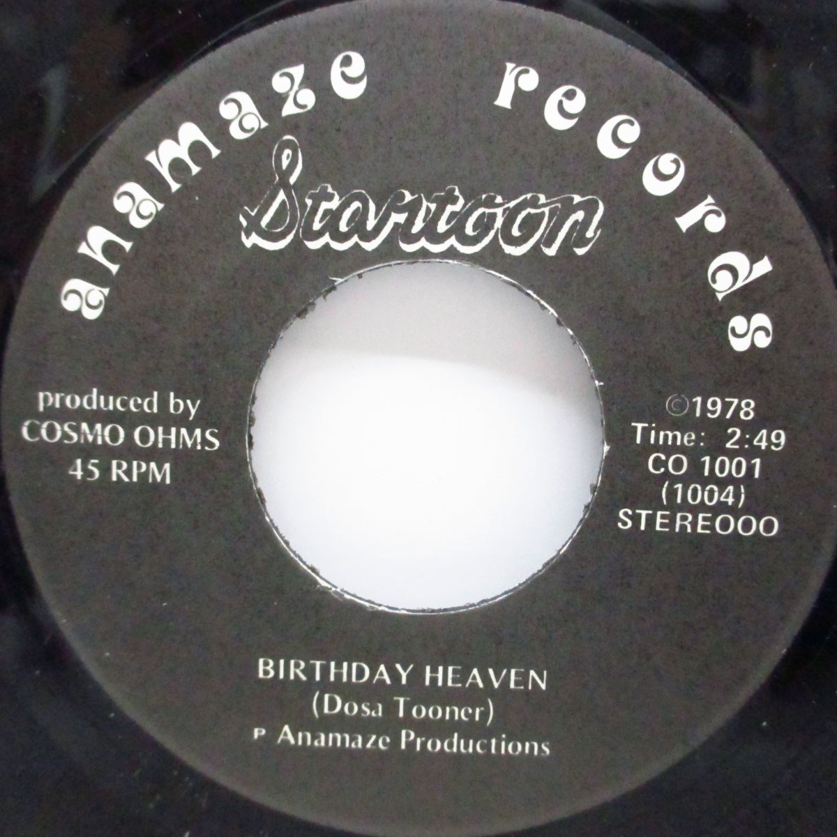 STARTOON (スタートゥーン) - Who's Been Naughty (US オリジナル 7"/ジャケ無し)