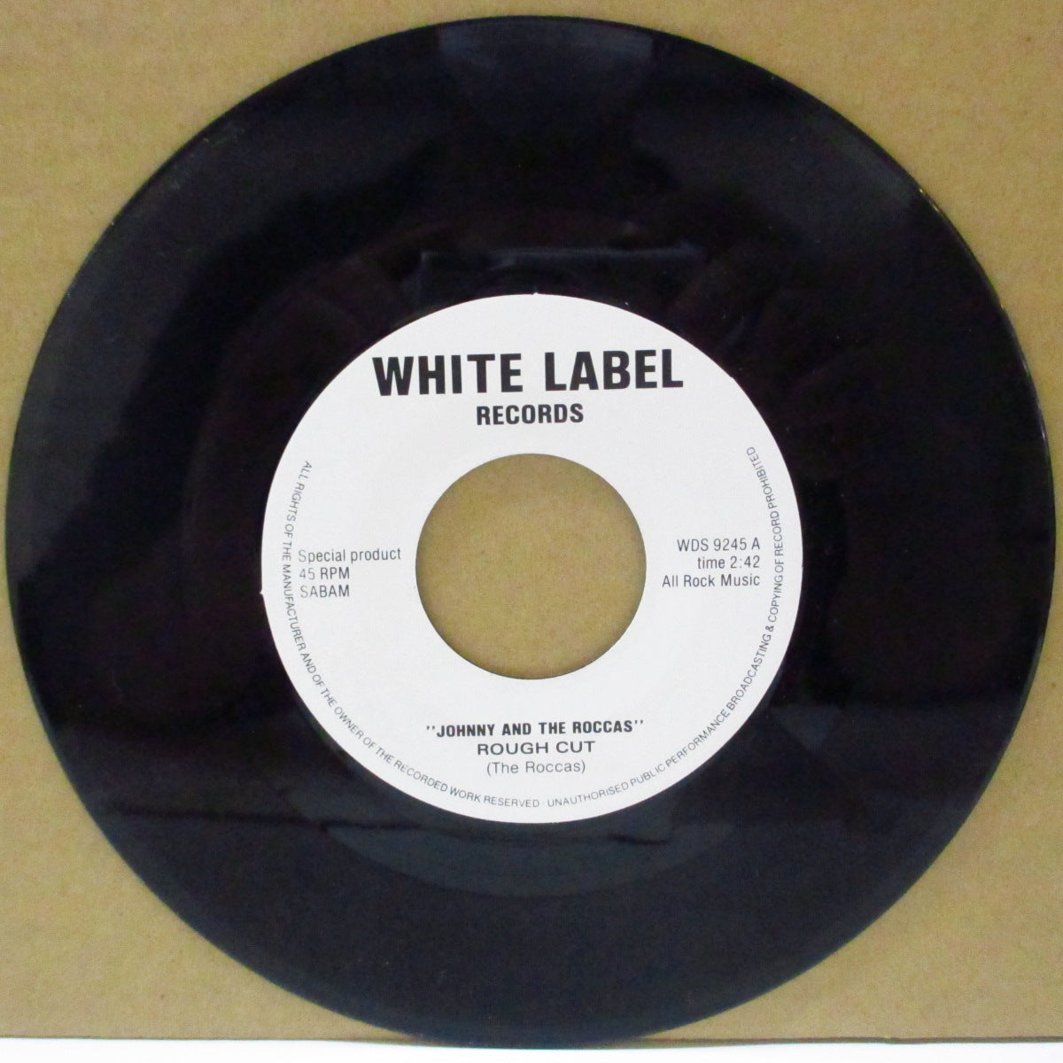 JOHNNY AND THE ROCCAS / THE TORQUAYS (ジョニー・アンド・ザ・ロッカス / ザ・トーキーズ) - Rough Cut / Rompin' (Dutch オリジナル 7")