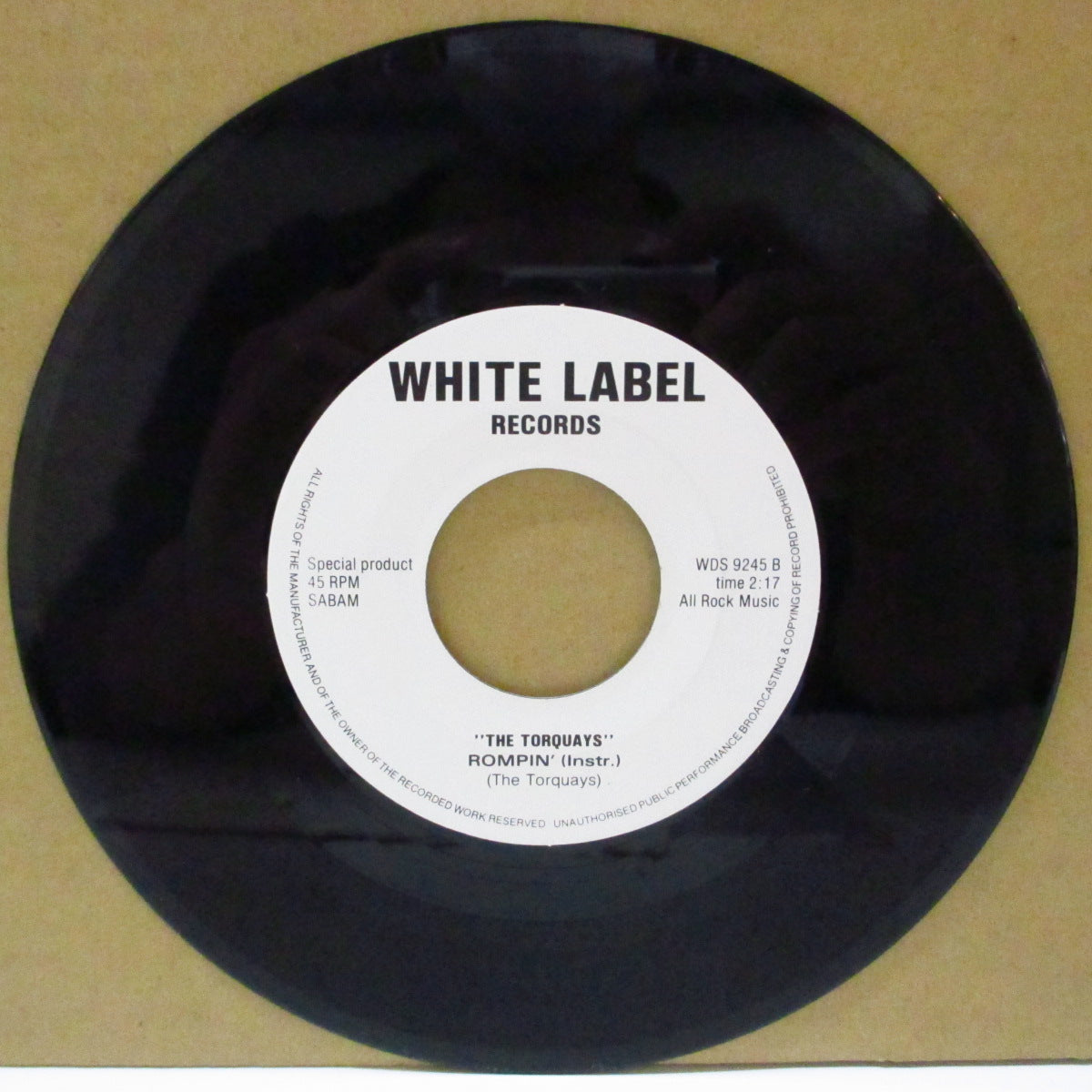 JOHNNY AND THE ROCCAS / THE TORQUAYS (ジョニー・アンド・ザ・ロッカス / ザ・トーキーズ) - Rough Cut / Rompin' (Dutch オリジナル 7")