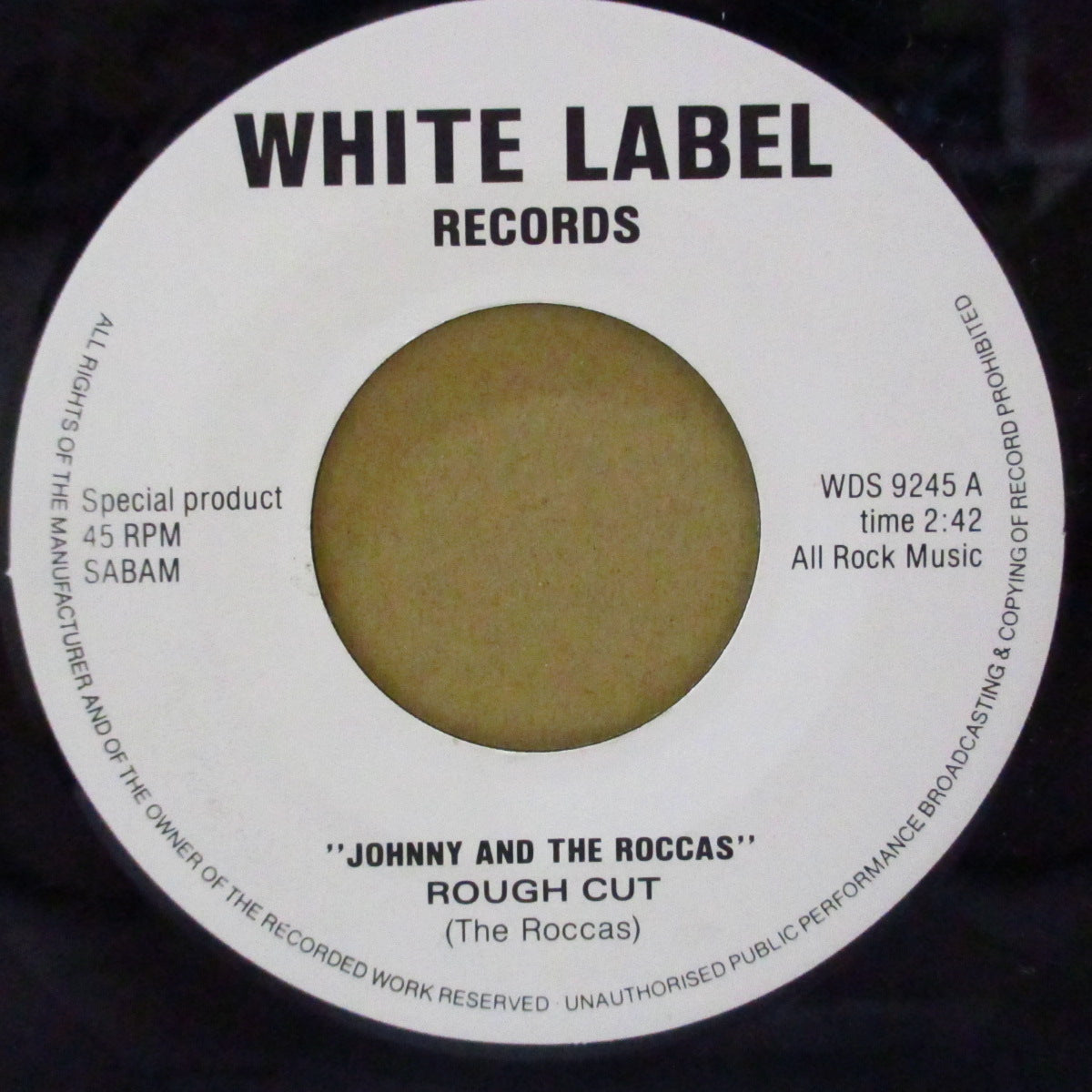 JOHNNY AND THE ROCCAS / THE TORQUAYS (ジョニー・アンド・ザ・ロッカス / ザ・トーキーズ) - Rough Cut / Rompin' (Dutch オリジナル 7")