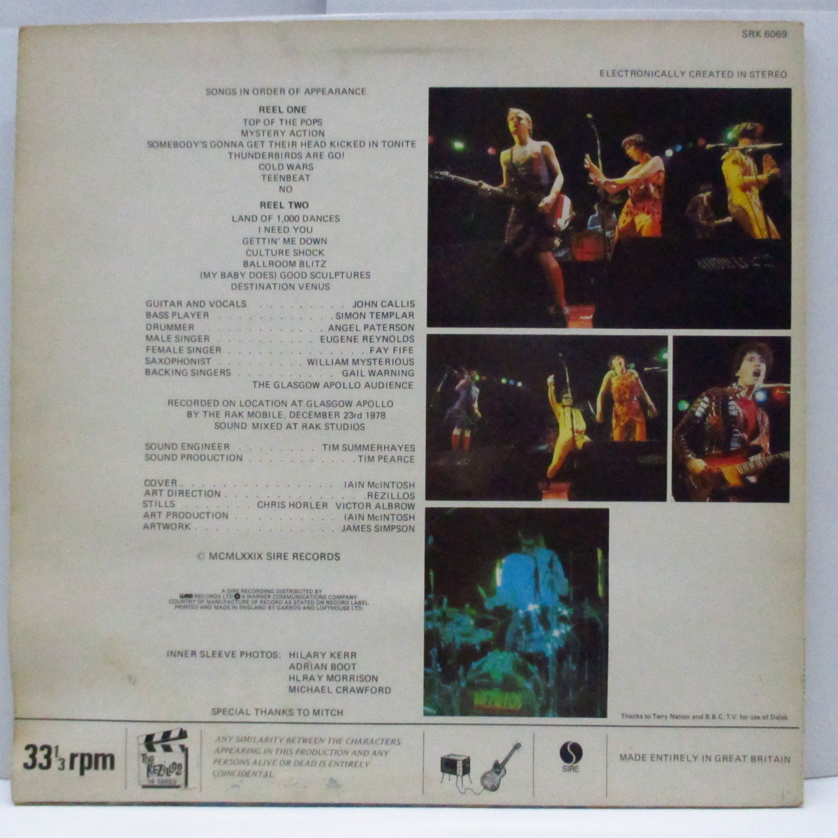 REZILLOS, THE (ザ・レジロス) - Mission Accomplished...But The Beat Goes On (UK オリジナル LP#2+インナー)