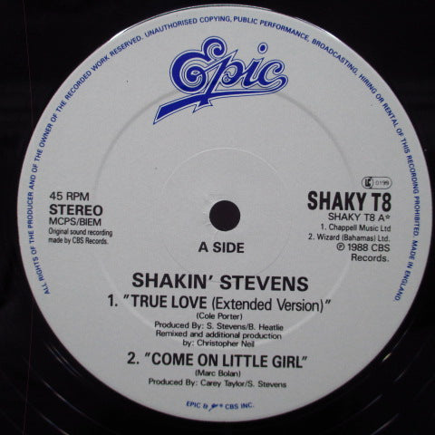 SHAKIN' STEVENS (シェイキン・スティーヴンス) - True Love (Extended Version) +3 (UK オリジナル 12")