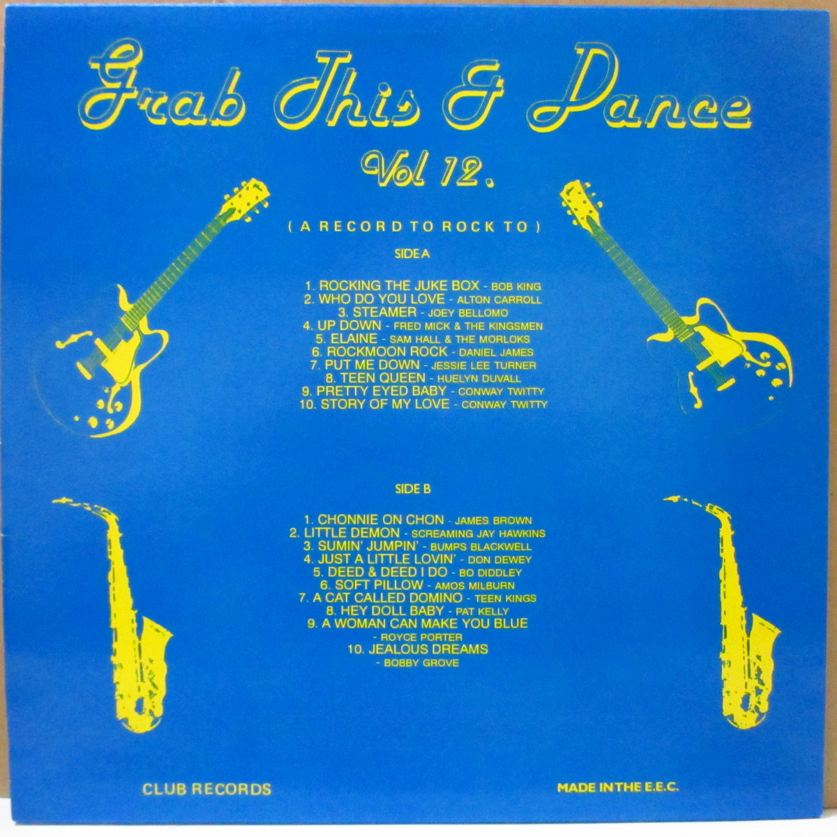 V.A. (50's & 60's R&B/ロカビリー人気コンピ) - Grab This & Dance Vol.12 (UK オリジナル LP/黄ラベ)