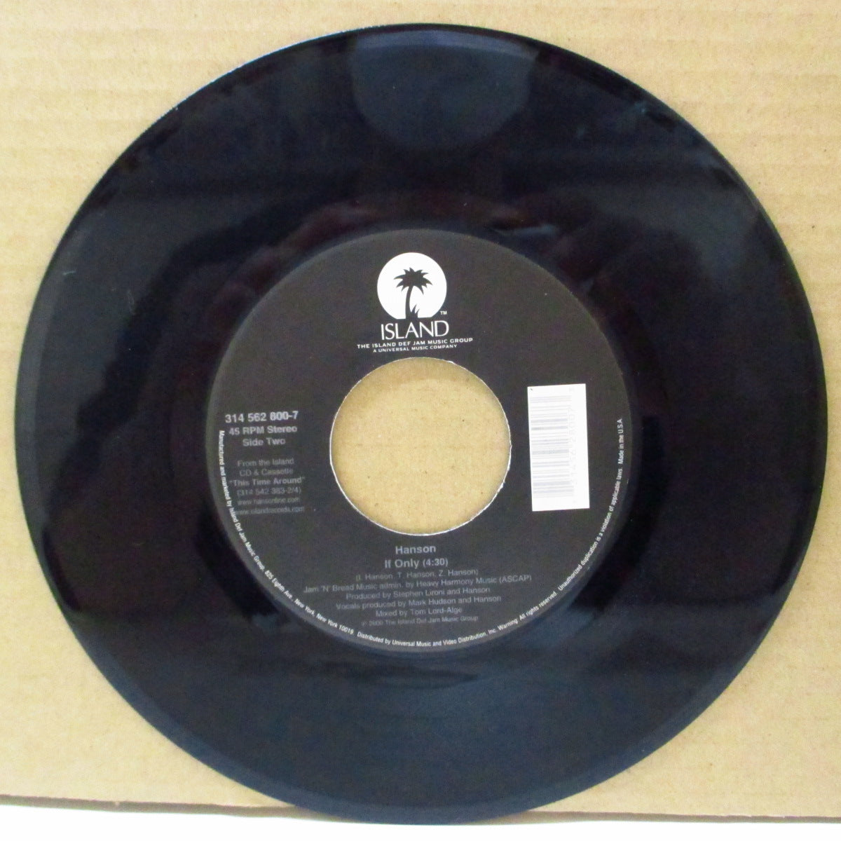 HANSON (ハンソン) - This Time Around (US Orig.7")