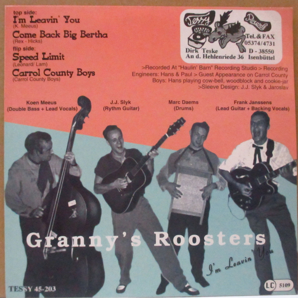 GRANNY'S ROOSTERS (グラニーズ・ルースターズ) - I'm Leaving You +3 (German オリジナル 7")