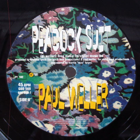 PAUL WELLER (ポール・ウェラー) - Peacock Suit (UK オリジナル 7"/Numbered PS)