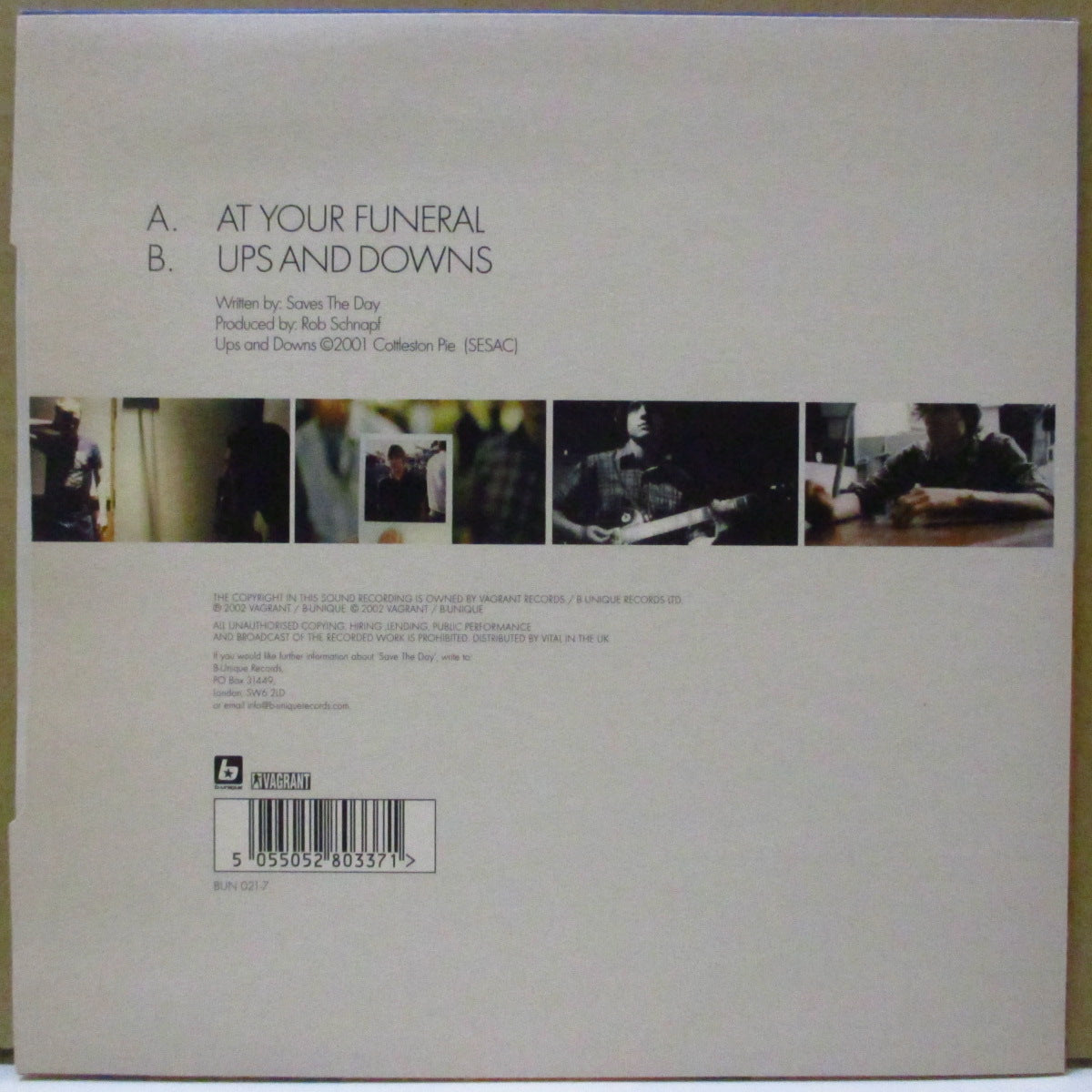 SAVES THE DAY (セイヴス・ザ・デイ) - At Your Funeral (UK Orig.7")