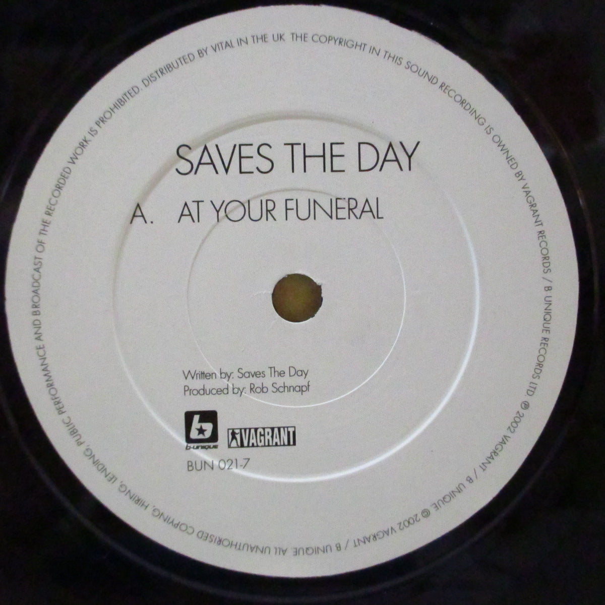 SAVES THE DAY (セイヴス・ザ・デイ) - At Your Funeral (UK Orig.7")
