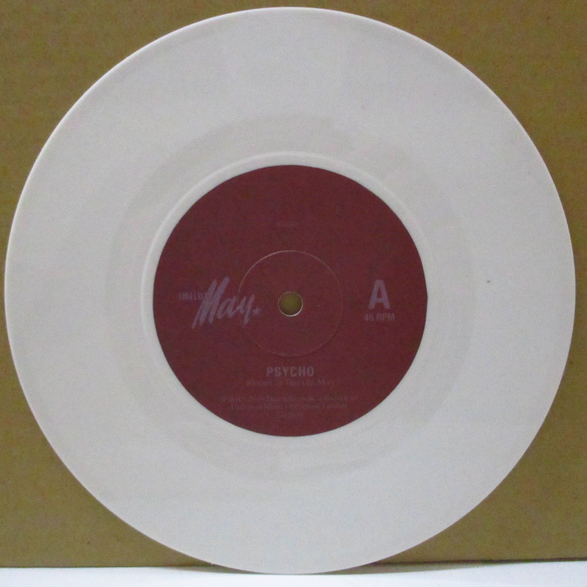 IMELDA MAY (イメルダ・メイ) - Psycho (EU 限定ホワイトヴァイナル 7"/ナンバリング入りダイカットジャケ)