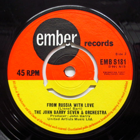 JOHN BARRY SEVEN & ORCHESTRA - 007 / From Russia With Love (UK:Orig.)