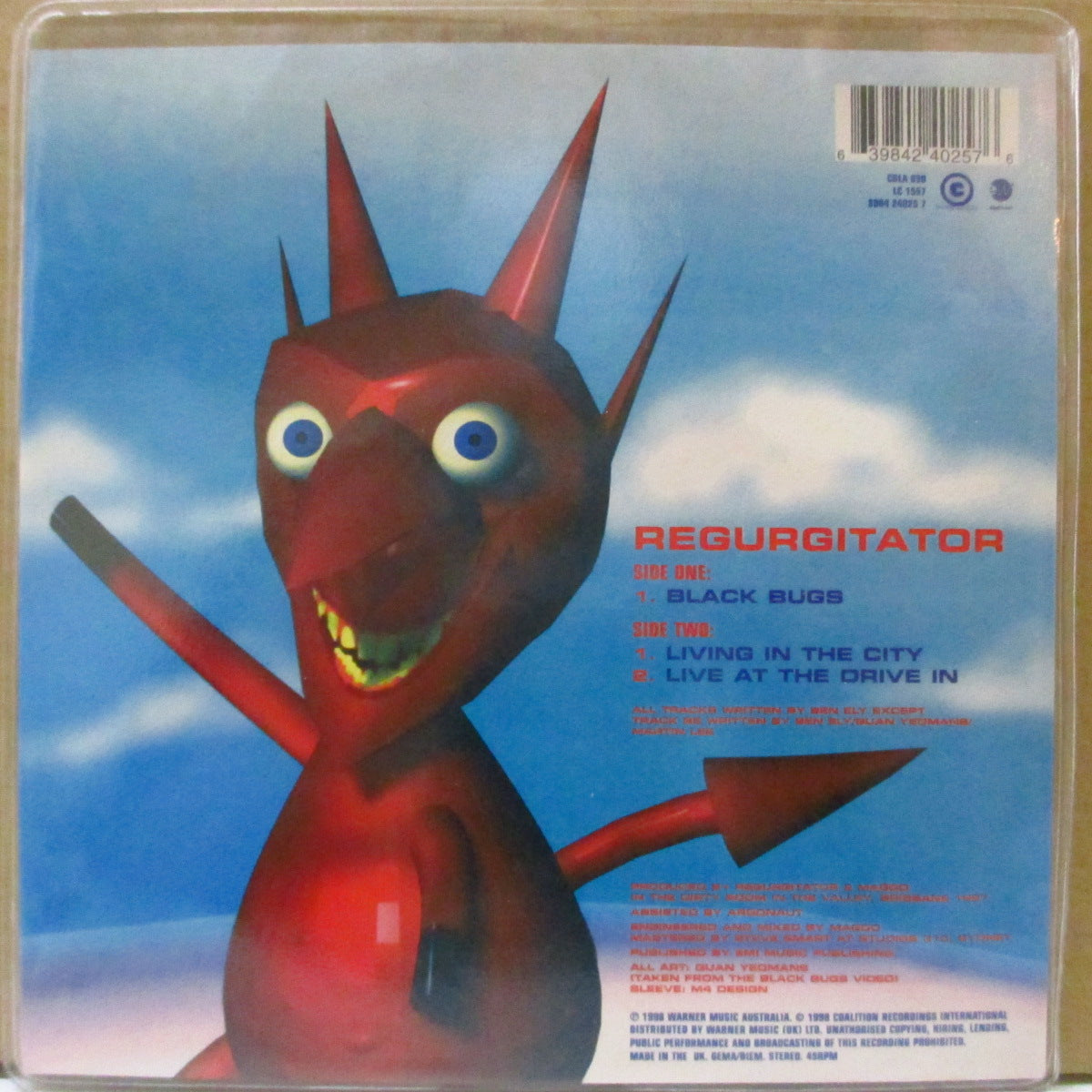 REGURGITATOR (リガージテイター) - Black Bugs +2 (UK Limited Picture 7"+Insert)