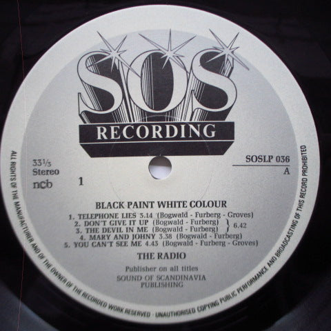 RADIO, THE (ザ・レディオ) - Black Paint White Colour (Sweden Orig.LP)
