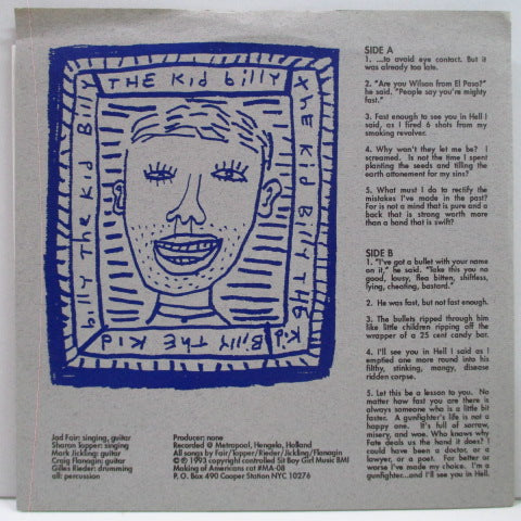 JAD FAIR - Gunfighter Ballads And Songs Of The Old West (US Orig.7")