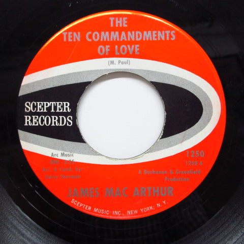 JAMES MAC ARTHUR - The Ten Commandments Of Love (Orig)