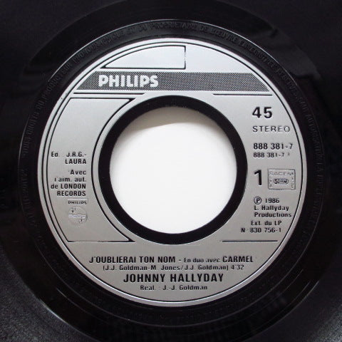 JOHNNY HALLIDAY (duo with CARMEL) - Encore (France Orig.7"+PS)