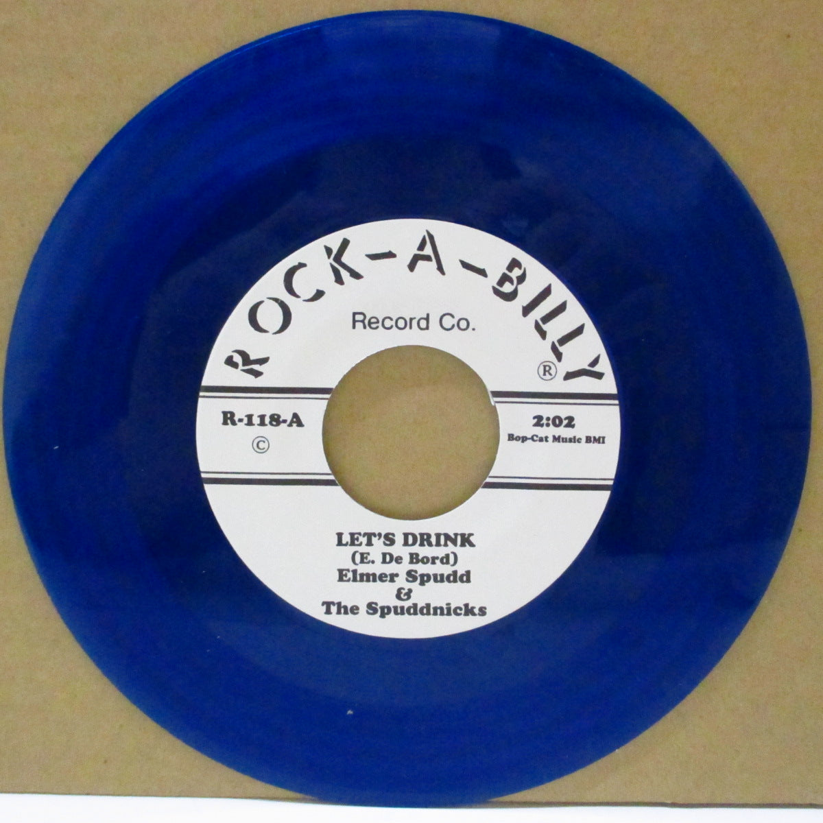 DELMER SPUDD & THE SPUDDNICKS (デルマー・スパッド・アンド・ザ・スパッドニックス) - Let's Drunk (US 限定ブルーヴァイナル 7")