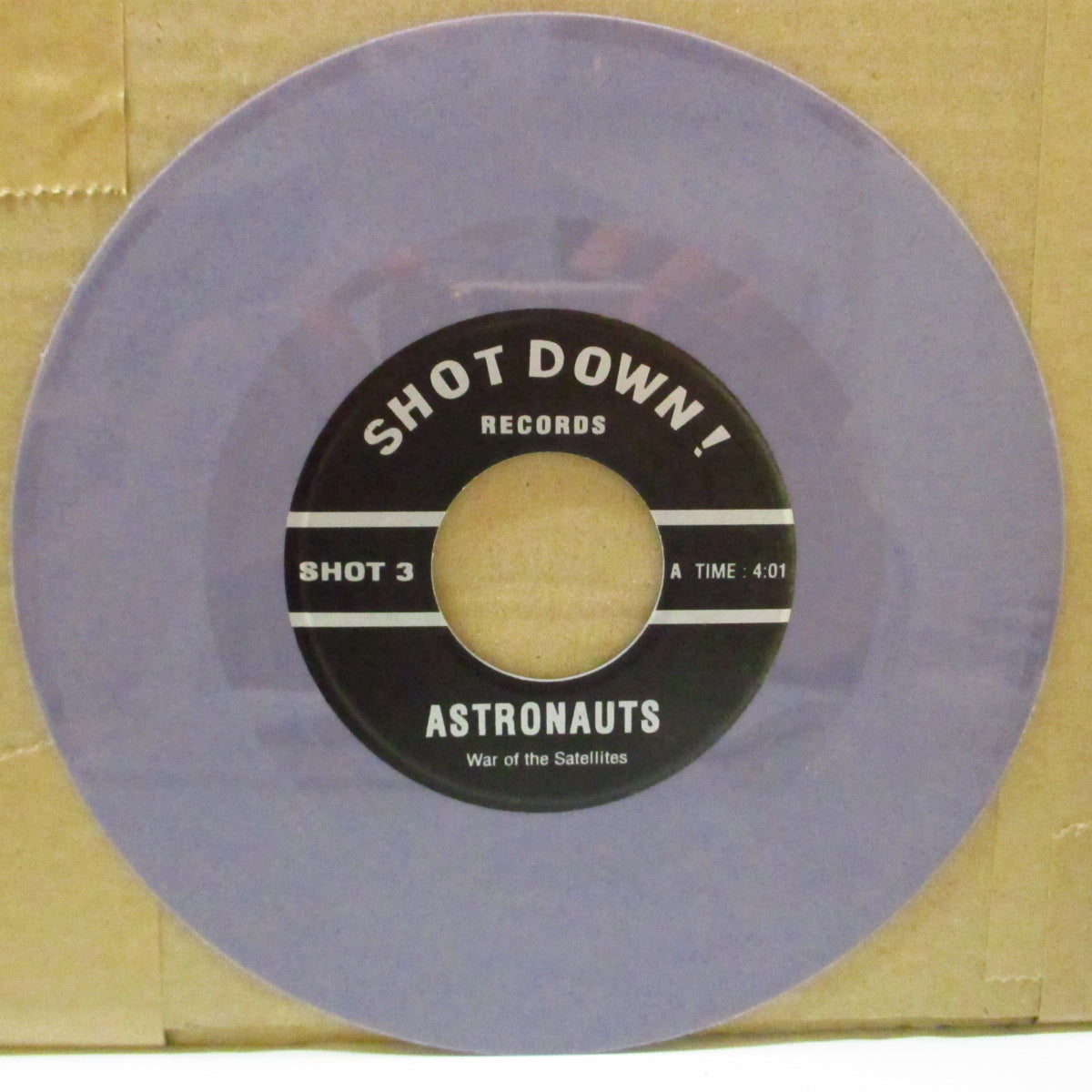 ASTRONAUTS, THE (ジ・アストロノーツ) - War Of The Satellites + 2 (German Ltd.Mono Purple Vinyl 7")