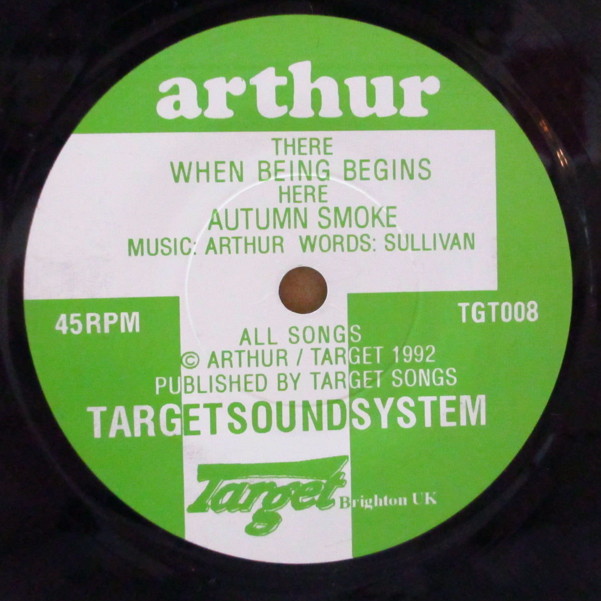 ARTHUR (アーサー) - When Being Begins (UK Orig.7")