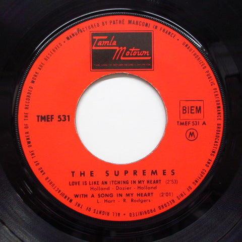 SUPREMES (シュープリームス) - Love Is Like An Itching In My Heart (France Orig.EP/CFS)