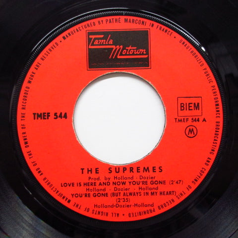 SUPREMES (シュープリームス) - Love Is Here And Now You're Gone (French EP)